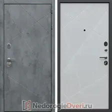 Металлическая Дверь Асд Дуэт-Б Белый Софт