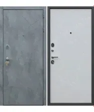 Входная дверь Дуэт Б Бетон темный-белый матовый АСД (Флитта)