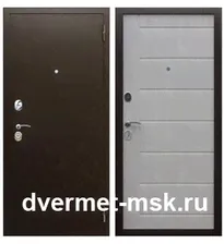 Входная дверь АСД Комфорт беленый дуб