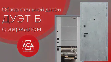 Обзор стальной двери Дуэт Б с зеркалом