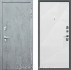 Стальная дверь АСД Дуэт-Б Белый Матовый